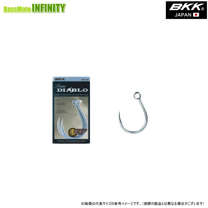 ●BKK シングルフック ローン・ディアブロ LONE DIABRO (サイズ：1～9/0) 【メール便配送可】 【まとめ送料割】