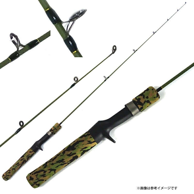 【ナイロン10lb(約70m)糸付き】【ライトゲーム・バス釣り(ベイト)入門セット】大橋漁具　TURING MONKEY グレート鱒レンジャー CT50 ARMY アーミー 2＋TMレンジャースピンキャスト ダークグリーン