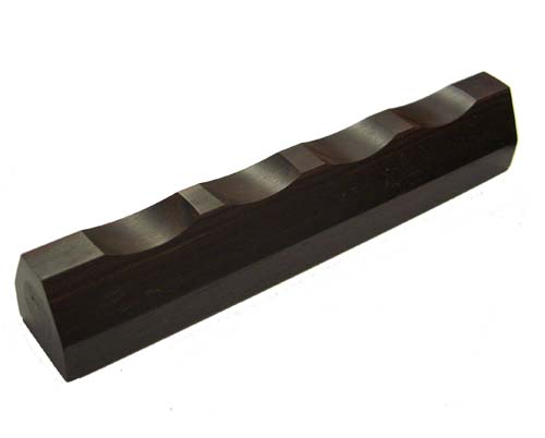 【在庫処分】黒檀筆置 文鎮 兼用 170g 贈り物 ギフト 書道用品