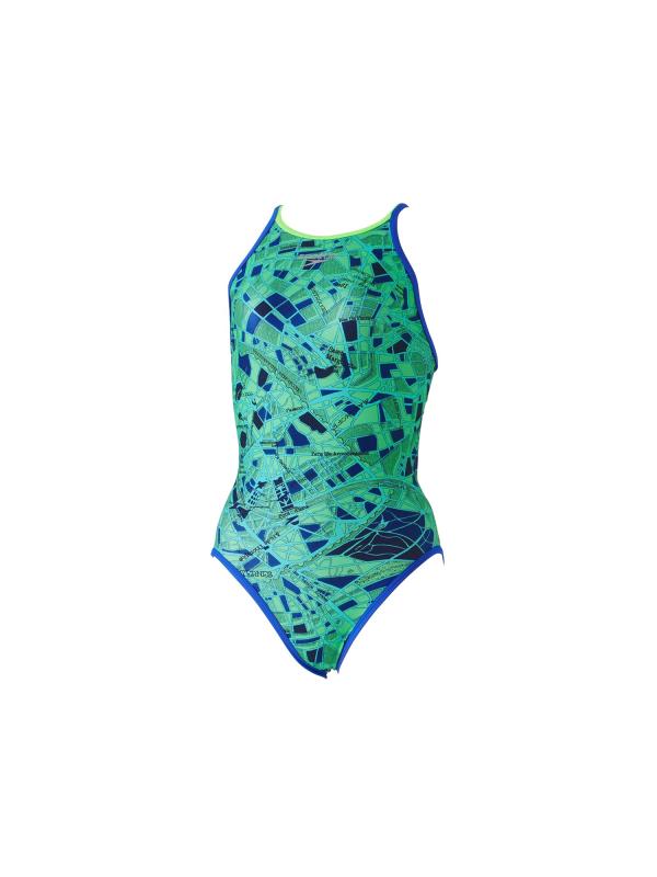 Speedo(ԡ) ѥȥ졼˥󥰿 Ville TurnS Suit 륿󥺥 ǥ STW02402 ꡼/֥롼 M