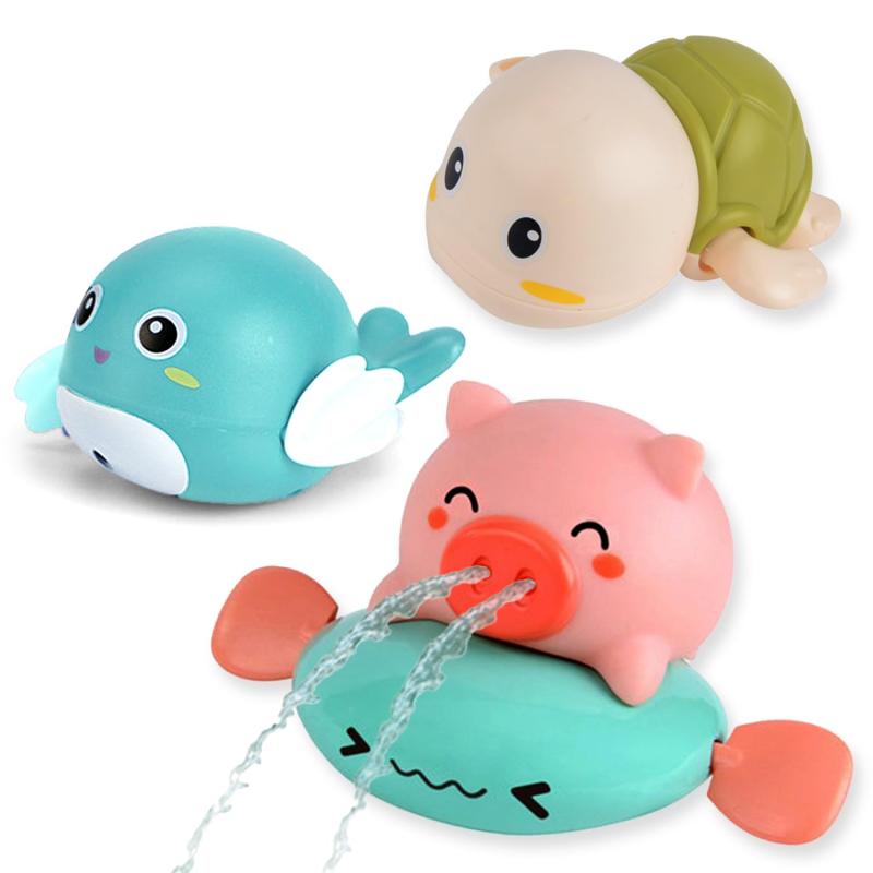 JUYEE お風呂 おもちゃ 1歳 0歳 赤ちゃん 水遊び おもちゃ 人気ランキング レインボーシャワー 豚 カメ イルカ 誕生日プレゼント 出産祝い