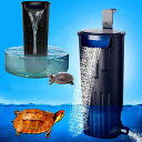 LONDAFISH水槽フィルター 小型 滝水族館 静音 滝カメ 魚タンク酸素ポンプ低水位フィルタ タートルポンプ 600L/H フィルターポンプ(4)