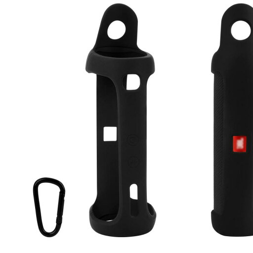 Geekria シリコーン スピーカーケース カバー 互換性カバー ジェイビーエル JBL FLIP 5 に 対応 保護用の防水ソフトスキン、Bluetoothスピーカーケース、キーホルダーフック付き (黒) Geekria シリコーン スピーカーケース カバー 互換性カバー ジェイビーエル JBL FLIP 5 に 対応 保護用の防水ソフトスキン、Bluetoothスピーカーケース、キーホルダーフック付き (黒)