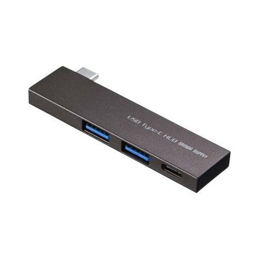 サンワサプライ USB Type-C 3ポートハブ(USB A 3.2 Gen1×2ポート/USB Type-C×1ポート) バスパワー スリムタイプ アルミボディ USB-3TCH22S サンワサプライ USB Type-C 3ポートハブ(USB A 3.2 Gen1×2ポート/USB Type-C×1ポート) バスパワー スリムタイプ アルミボディ USB-3TCH22S