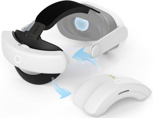 Sonicgrace S3 Duo 20W急速充電バッテリーヘッドストラップ(クエスト3 およびクエスト 3S対応)、デュアルバッテリーパック(8000mAh×2)、充電ドック付き、調節可能で快適なVR メタクエスト3/3S Sonicgrace S3 Duo 20W急速充電バッテリーヘッドストラップ(クエスト3 およびクエスト 3S対応)、デュアルバッテリーパック(8000mAh×2)、充電ドック付き、調節可能で快適なVR メタクエスト3/3S