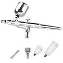 Ausuc エアブラシ ダブルアクション 口径0.3mm 6cc 20cc 40cc 3種類カップ 重力式エアーブラシセット プラモ プラモデル塗装 ホビー用塗装用具