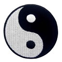 陰陽道教太極拳ゴシップ刺繍のバッジのアイロン付けまたは縫い付けるワッペン