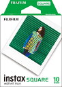 instax 富士フイルム(FUJIFILM) スクエアフォーマットフィルム 10枚入 instax SQUARE INSTAX SQUARE WW 1