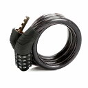 SHULLIN バイク ダイヤルロック ケーブルロック ワイヤーロック 10*1000mm 自転車ロック 4桁 ダイヤルロック 自由設定 携帯便利 頑丈 盗難防止に クロスカントリーバイク ロードバイク オートバ(4)