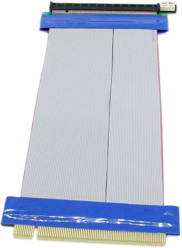 SinLoon pci-e 16x ライザーカード pci-E 16Xオス-16Xメス 延長再配置ケーブル pci express 延長ケーブル フレキシブルリボンケーブル 20CM SinLoon pci-e 16x ライザーカード pci-E 16Xオス-16Xメス 延長再配置ケーブル pci express 延長ケーブル フレキシブルリボンケーブル 20CM