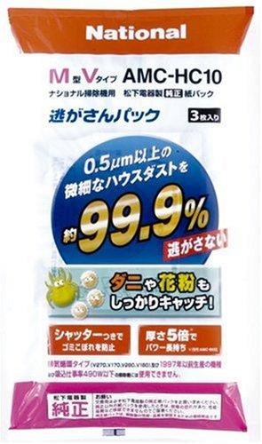 パナソニック 紙パック AMC-HC10 逃がさんパック(M型Vタイプ)(3枚入) AMC-HC10 パナソニック 紙パック AMC-HC10 逃がさんパック(M型Vタイプ)(3枚入) AMC-HC10