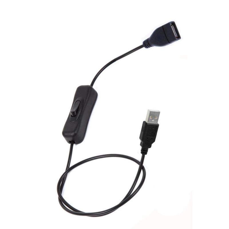 USB A オス メス 延長ケーブル ON/OFF スイッチ付き データ転送をサポート