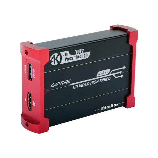 Mirabox 4K キャプチャカード 任天堂スイッチ用 4K@60Hz 入力とパススルー Mirabox 4K キャプチャカード 任天堂スイッチ用 4K@60Hz 入力とパススルー