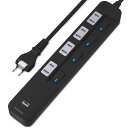 SAYBOUR USBタップ USB-C 1ポート USB-A 1ポート 差込口 4口 電源タップ 雷ガード コンセント 省エネ 個別スイッチ PSE認証済(2)