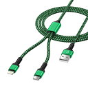 充電ケーブル 2in1 usb-c lightning 最大5.4A QC3.0急速充電 2台同時充電コード iPhone 充電 &タイプc ケーブル(3)