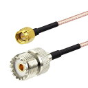UHFメス-SMAオス MJ-SMAP 変換ケーブル ルータ WLAN無線LANアンテナ 受信機 ハンディ機 対応 RG316用 ハンディ機用
