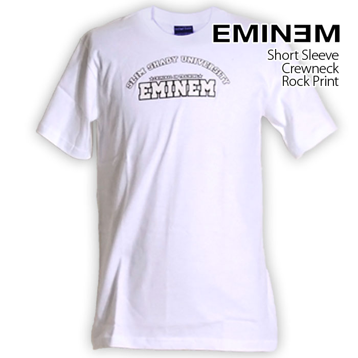 Eminem Tシャツ エミネム ロックTシャツ バンドTシャツ 半袖 メンズ レディース かっこいい バンT ロックT バンドT ダンス ロック パンク 大きいサイズ 綿 黒 白 ブラック ホワイト M L XL 春 …