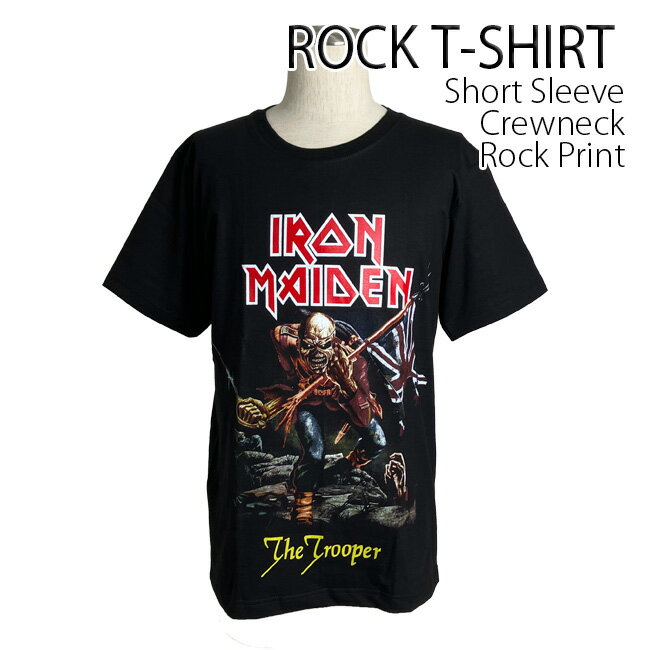 Iron Maiden Tシャツ アイアンメイデン ロックTシャツ バンドTシャツ 半袖 メンズ レディース かっこいい バンT ロックT バンドT ダンス ロック パンク 大きいサイズ S M L USサイズ 春 夏 おしゃれ Tシャツ ファッション