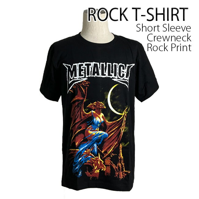 楽天batagorasMetallica Tシャツ メタリカ ロックTシャツ バンドTシャツ 半袖 メンズ レディース かっこいい バンT ロックT バンドT ダンス ロック パンク 大きいサイズ S M L 春 夏 おしゃれ Tシャツ ファッション