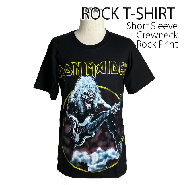 Iron Maiden Tシャツ アイアンメイデン ロックTシャツ バンドTシャツ 半袖 メンズ レディース かっこいい バンT ロックT バンドT ダンス ロック パンク 大きいサイズ　S M L 春 夏 おしゃれ Tシャツ ファッション