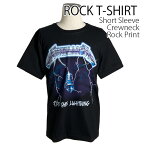 Metallica Tシャツ メタリカ Ride The Lightning ロックTシャツ バンドTシャツ 半袖 メンズ レディース かっこいい バンT ロックT バンドT ダンス ロック パンク 大きいサイズ S M L USサイズ 春 夏 おしゃれ Tシャツ ファッション