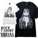 Kurt Cobain Tシャツ カート・コバーン ロックTシャツ バンドTシャツ 半袖 メンズ レディース かっこいい バンT ロックT バンドT ダンス ロック パンク 大きいサイズ 綿 黒 白 ブラック ホワイト M L XL 春 夏 おしゃれ Tシャツ ファッション