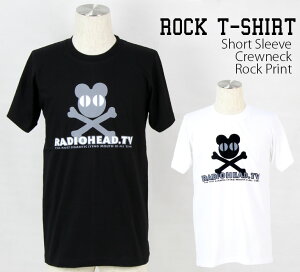 Radiohead Tシャツ レディオヘッド ロックTシャツ バンドTシャツ 半袖 メンズ レディース かっこいい バンT ロックT バンドT ダンス ロック パンク 大きいサイズ 綿 黒 白 ブラック ホワイト M L XL 春 夏 おしゃれ Tシャツ ファッション