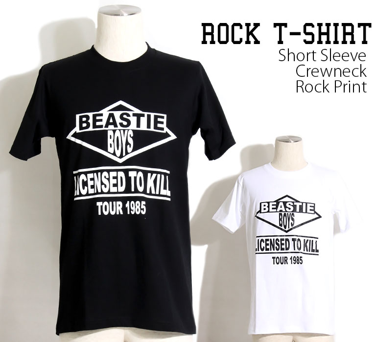 Beastie Boys Tシャツ ビースティーボーイズ ロックTシャツ バンドTシャツ 半袖 メンズ レディース かっこいい バンT ロックT バンドT ダンス ロック パンク 大きいサイズ 綿 黒 白 ブラック ホワイト M L XL 春 夏 おしゃれ Tシャツ ファッション