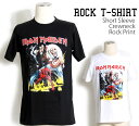 Iron Maiden Tシャツ アイアンメイデン The Number Of The Beast ロックTシャツ バンドTシャツ 半袖 メンズ レディース かっこいい バンT ロックT バンドT ダンス ロック パンク 大きいサイズ 綿 黒 白 ブラック ホワイト M L XL 春 夏 おしゃれ Tシャツ ファッション