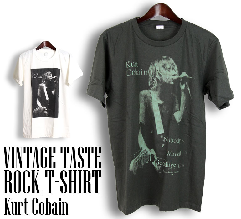 ヴィンテージ風 Kurt Cobain Tシャツ カート・コバーン 半袖 ロックTシャツ バンドTシャツ Nirvana ニルヴァーナ メンズ レディース かっこいい バンT ロックT バンドT ロック パンク 大きいサイズ 黒 白 ブラック ホワイト M L XL 2XL 春 夏 おしゃれ Tシャツ ファッション