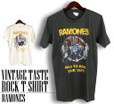 ヴィンテージ風 Ramones Tシャツ ラモーンズ ロックTシャツ バンドTシャツ 半袖 メンズ レディース かっこいい バンT ロックT バンドT ダンス ロック パンク 大きいサイズ 綿 黒 白 ブラック ホワイト M L XL 春 夏 おしゃれ Tシャツ ファッション