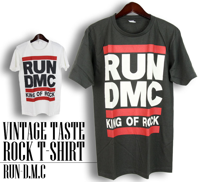 ヴィンテージ風 Run-D.M.C. Tシャツ ランディーエムシー RUN DMC ロックTシャツ バンドTシャツ 半袖 メンズ レディース かっこいい バンT ロックT バンドT ダンス ロック パンク 大きいサイズ 綿 黒 白 ブラック ホワイト M L XL 春 夏 おしゃれ Tシャツ ファッション