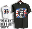 楽天batagorasヴィンテージ風 Sex Pistols Tシャツ セックスピストルズ ロックTシャツ バンドTシャツ ユニオンジャック メンズ レディース パロディ Tシャツ おもしろ ロゴ 衣装 ダンス ミュージック ファッション ブラック ホワイト 黒 白 綿 100％ 春夏 おしゃれ