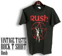 ヴィンテージ風 Rush Tシャツ ラッシュ ロックTシャツ バンドTシャツ 半袖 メンズ レディース かっこいい バンT ロックT バンドT ダンス ロック パンク 大きいサイズ 綿 黒 白 ブラック ホワイト M L XL 春 夏 おしゃれ Tシャツ ファッション