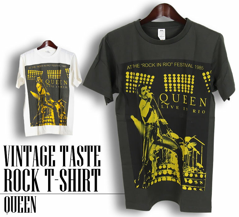 楽天batagorasヴィンテージ風 Queen Tシャツ クイーン フレディ マーキュリー ロックTシャツ バンドTシャツ メンズ レディース ロックT バンドT バンT ロゴ バンド ロゴT ダンス ミュージック ファッション ブラック ホワイト 黒 白 大きいサイズ 綿 100％ 春夏 夏物 おしゃれ