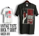 ヴィンテージ風 Green Day Tシャツ グリーン デイ ロックTシャツ バンドTシャツ 半袖 メンズ レディース かっこいい バンT ロックT バンドT ダンス ロック パンク 大きいサイズ 綿 黒 白 ブラック ホワイト M L XL 春 夏 おしゃれ Tシャツ ファッション