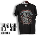 ヴィンテージ風 Metallica Tシャツ メタリカ 半袖 ロックTシャツ バンドTシャツ メンズ レディース ロックT バンドT バンT ロゴ バンド..