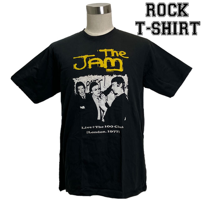 楽天batagorasThe Jam グラフィック Tシャツ ザ・ジャム Live @ The 100club ロックTシャツ バンドTシャツ メンズ レディース ロックT バンドT バンT 衣装 ロゴT ダンス ミュージック ファッション ブラック 黒 M L XL コットン 綿 100％ 春夏 夏物 おしゃれ