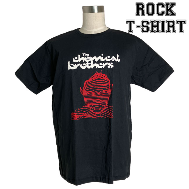 楽天batagorasThe Chemical Brothers グラフィック Tシャツ ケミカル ブラザーズ 赤線の人 ロックTシャツ バンドTシャツ メンズ レディース ロックT バンドT バンT 衣装 ロゴT ダンス ミュージック ファッション ブラック 黒 M L XL コットン 綿 100％ 春夏 夏物 おしゃれ