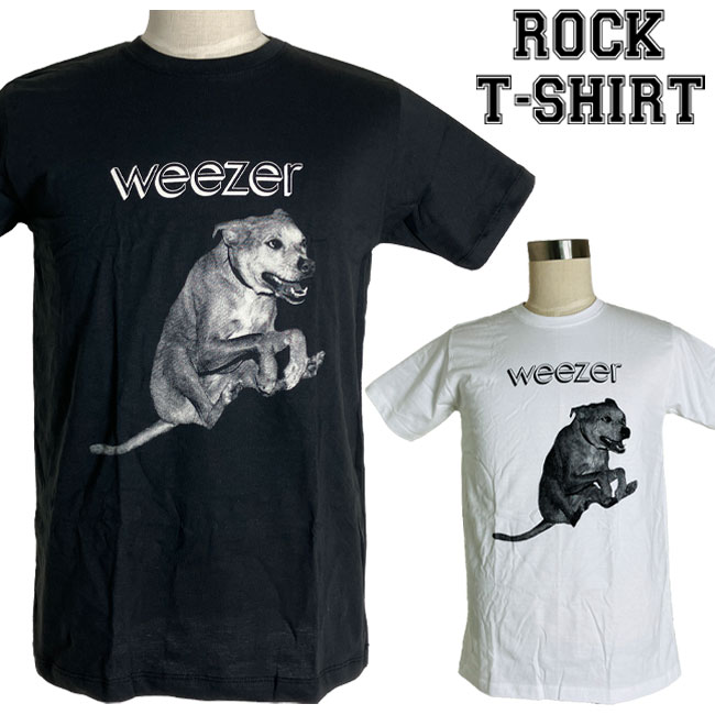 Weezer グラフィック Tシャツ ウィーザー Raditude Dog ロックTシャツ バンドTシャツ メンズ レディース ロックT バンドT バンT 衣装 ロゴT ダンス ミュージック ファッション ブラック 黒 コットン 綿 100% 春夏 夏物 おしゃれ