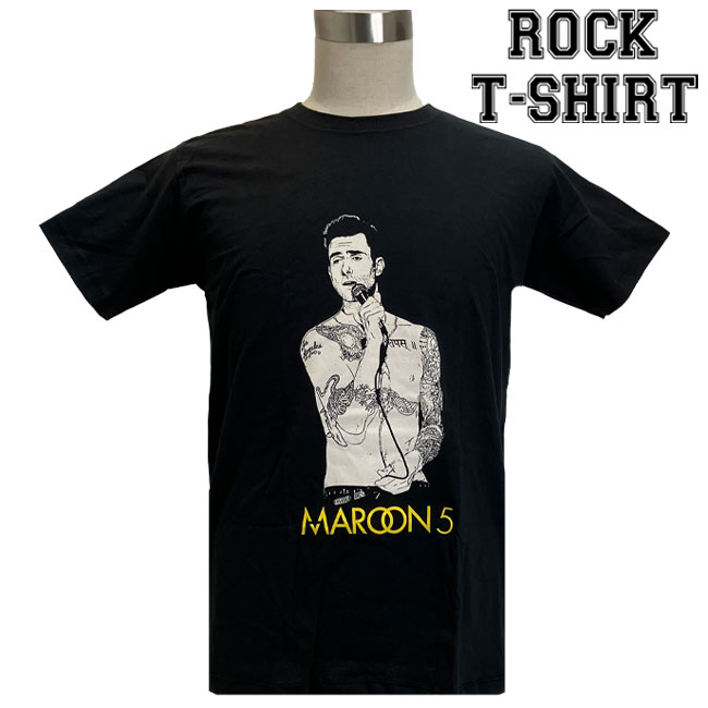 Maroon 5 グラフィック Tシャツ マルーン5 move like jagger ロックTシャツ バンドTシャツ メンズ レディース ロックT バンドT バンT 衣装 ロゴT ダンス ミュージック ファッション ブラック 黒 M L XL コットン 綿 100 春夏 夏物 おしゃれ