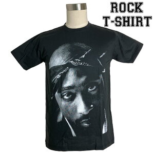 2Pac グラフィック Tシャツ 2パック 顔プリント ギャングスタ ラップ RAP HIPHOP ロックTシャツ バンドTシャツ メンズ レディース ロックT バンドT バンT 衣装 ロゴT ダンス ミュージック ファッション ブラック 黒 コットン 綿 100% 春夏 夏物 おしゃれ