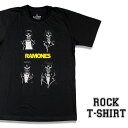 Ramones グラフィック Tシャツ ラモーンズ メンバースカル ロックTシャ
