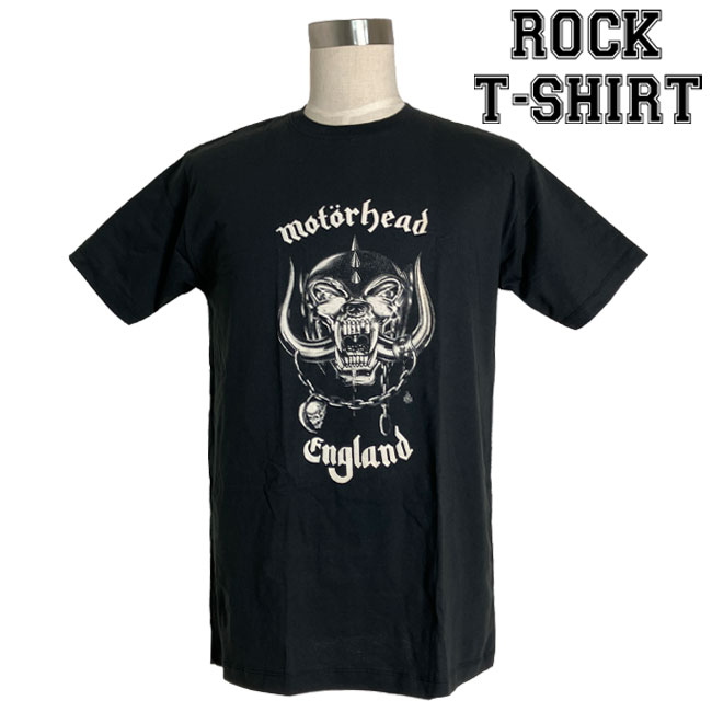 Motorhead グラフィック Tシャツ モーターヘッド 闘犬ロゴ ロックTシャツ バンドTシャツ メンズ レディース ロックT バンドT バンT 衣装 ロゴT ダンス ミュージック ファッション ブラック 黒 M L XL コットン 綿 100% 春夏 夏物 おしゃれ