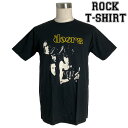 The Doors グラフィック Tシャツ ドアーズ メンバーイラスト ロックTシャツ バンドTシャツ メンズ レディース ロックT バンドT バンT 衣装 ロゴT ダンス ミュージック ファッション ブラック 黒 コットン 綿 100% 春夏 夏物 おしゃれ