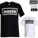 Oasis Tシャツ オアシス Band Logo ロックTシャツ バンドTシャツ 半袖 メンズ レディース かっこいい バンT ロックT バンドT ロゴ ロゴT ダンス ロック パンク 大きいサイズ 綿 黒 白 ブラック ホワイト M L XL 春 夏 おしゃれ Tシャツ ファッション