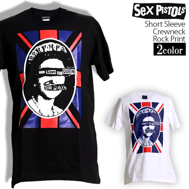 Sex Pistols Tシャツ セックスピストルズ ロックTシャツ バンドTシャツ ユニオンジャック 半袖 メンズ レディース かっこいい バンT ロックT バンドT ダンス ロック パンク 大きいサイズ 綿 黒 白 ブラック ホワイト M L XL 春 夏 おしゃれ Tシャツ ファッション