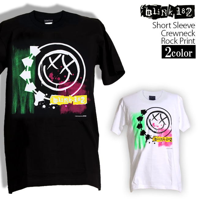 Blink-182 Tシャツ ブリンク 182 Untitled 半袖 ロックTシャツ バンドTシャツ メンズ レディース かっこいい バンT ロックT バンドT ダンス ロック パンク 大きいサイズ 綿 黒 白 ブラック ホワイト M L XL 春 夏 おしゃれ Tシャツ ファッション