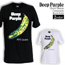 Deep Purple Tシャツ ディープパープル ロックTシャツ バンドTシャツ 半袖 メンズ レディース かっこいい バンT ロックT バンドT ダンス ロック パンク 大きいサイズ 綿 黒 白 ブラック ホワイト M L XL 春 夏 おしゃれ Tシャツ ファッション