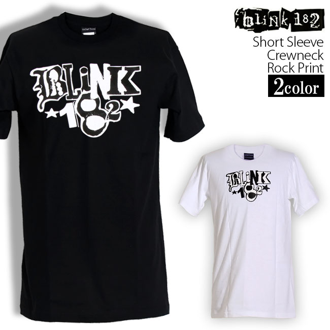 Blink-182 Tシャツ ブリンク 182 ロックTシャツ バンドTシャツ 半袖 メンズ レディース かっこいい バンT ロックT バンドT ダンス ロック パンク 大きいサイズ 綿 黒 白 ブラック ホワイト M L XL 春 夏 おしゃれ Tシャツ ファッション